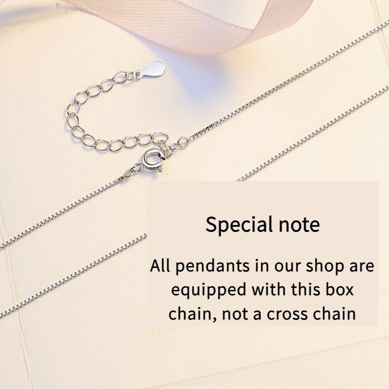 NO.195 S925 Sterling Silver Simple Round Synthetic Moissanite Necklace Birthday Gift Minimalist Pendant Necklace Springtok