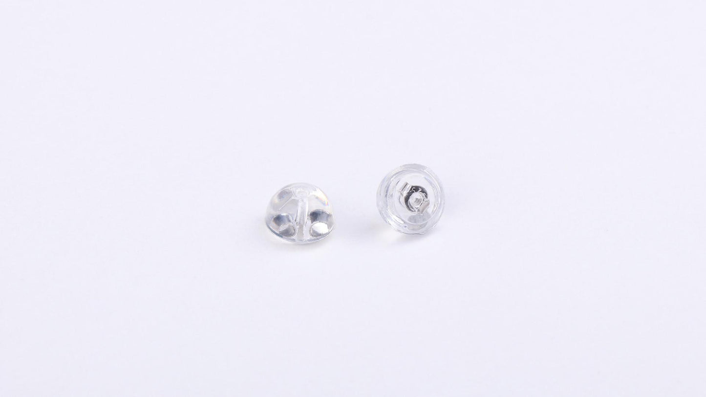 NO.191 Transparent Silicone Anti-Lost Earplugs Glittering daily life Earrings Springtok