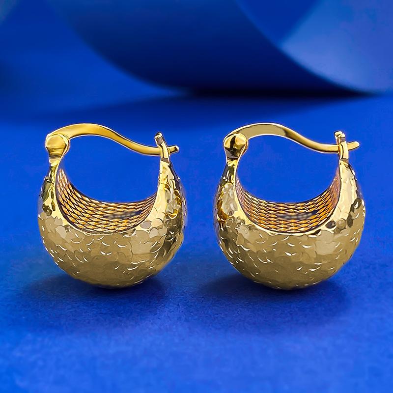 NO.183 S925 Sterling Silver Ice Crushing Ball Lamp Earrings Glittering daily life Earrings Springtok