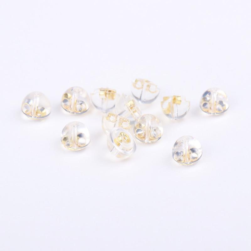 NO.191 Transparent Silicone Anti-Lost Earplugs Glittering daily life Earrings Springtok