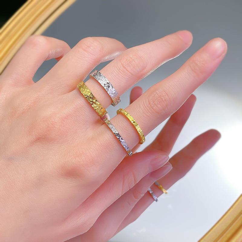 S925 Sterling Silver Crushed Ice Ring 6A Cubic Zirconia Ring