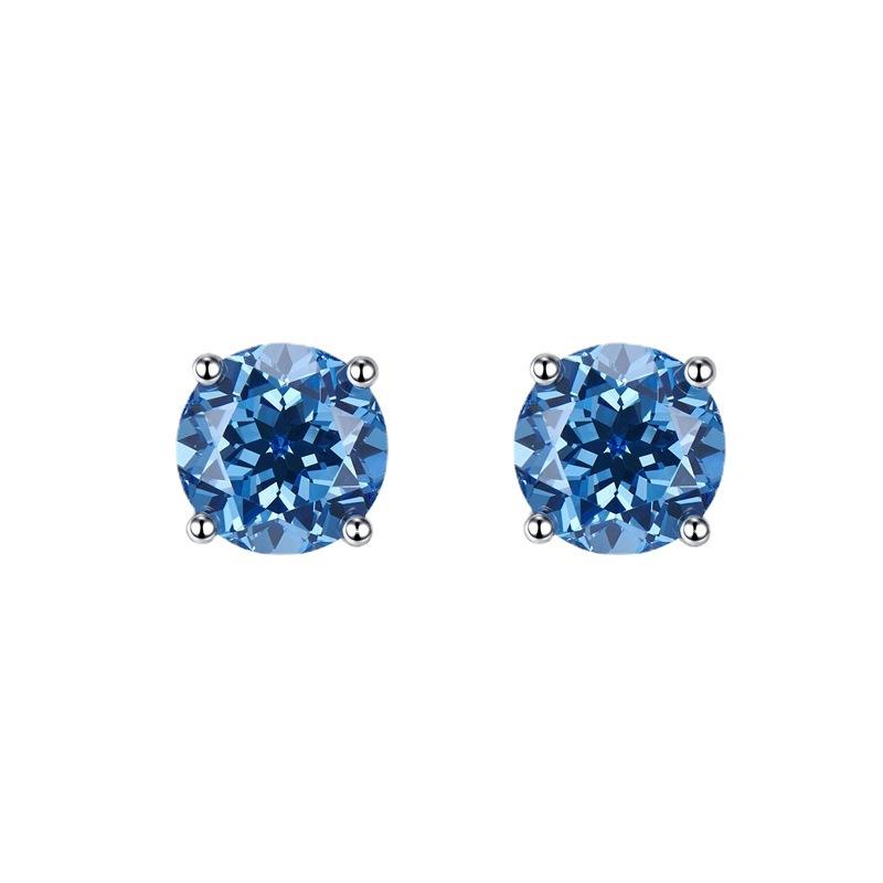 NO.178 S925 Sterling Silver Eight Arrows and Eight Hearts Cut Round Earring 8mm 6A Cubic Zirconia Earring Springtok Springtok