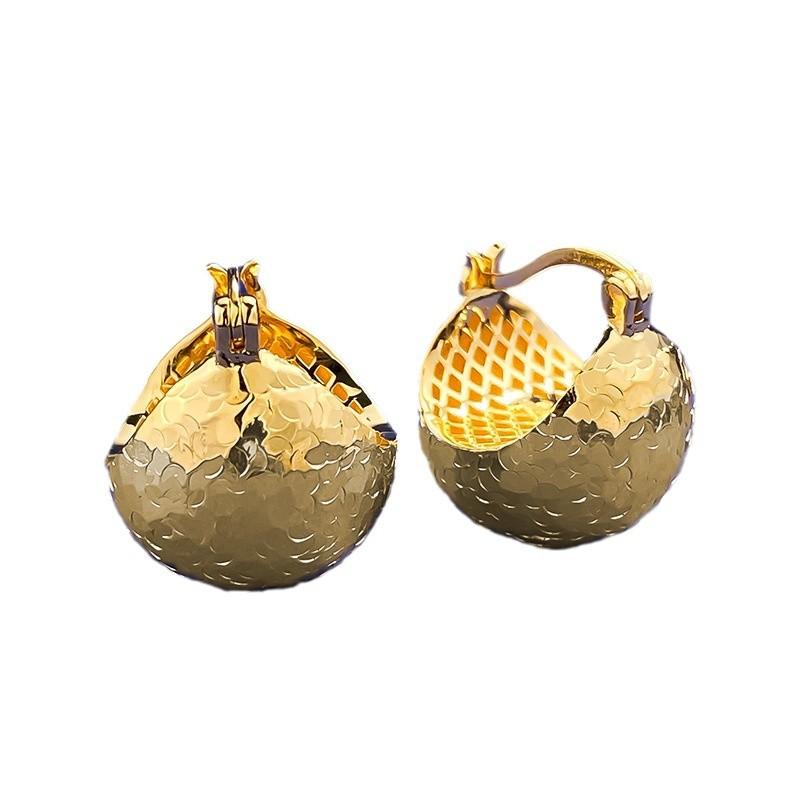 NO.183 S925 Sterling Silver Ice Crushing Ball Lamp Earrings Glittering daily life Earrings Springtok