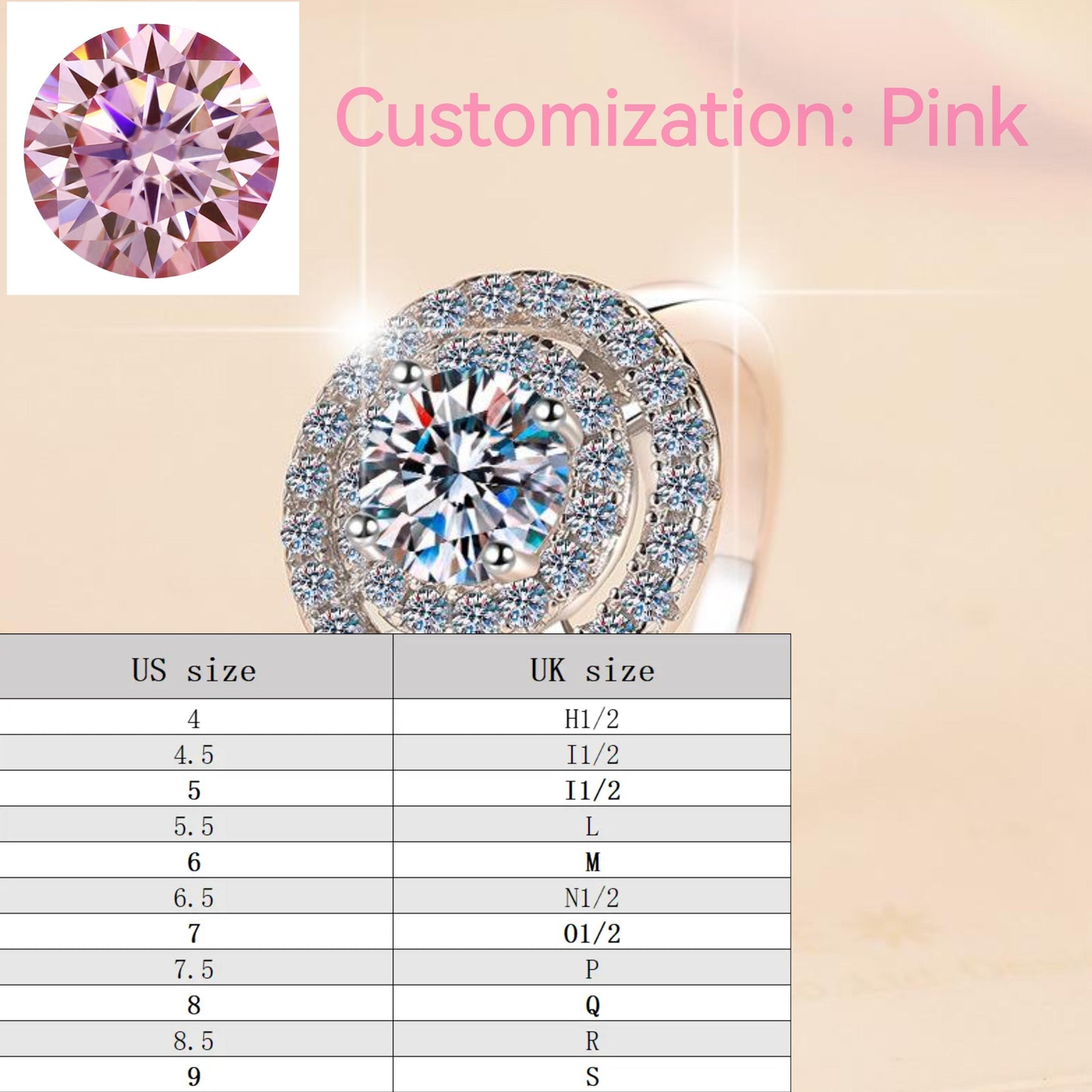 S925 Sterling Silver Ring Sunflower  Synthetic Moissanite fashion jewelry accessory woman girl promise ring-251(35%)