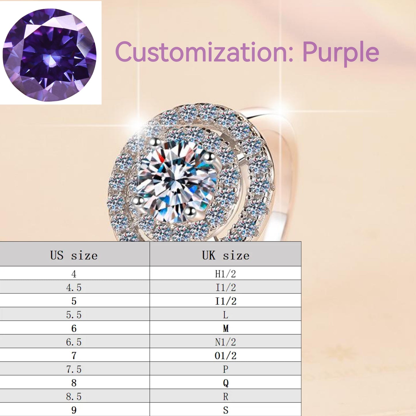 S925 Sterling Silver Ring Sunflower  Synthetic Moissanite fashion jewelry accessory woman girl promise ring-251(35%)