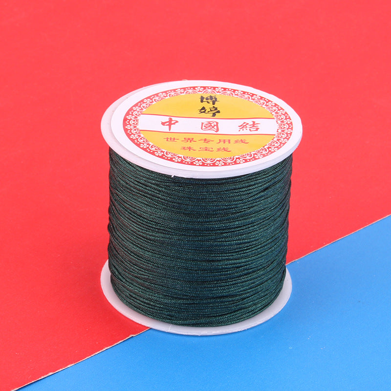 Polyamide Woven Thread，Used for DIY Jewelry（The diameter is 0.8mm/One roll is about 50 meters）