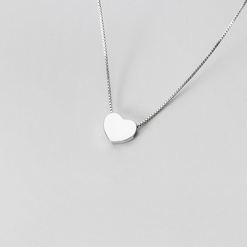 S925 Silver Simple Elegant Glossy 26 Letter Pendant/Height about 0.9cm/Single Pendant without Necklace