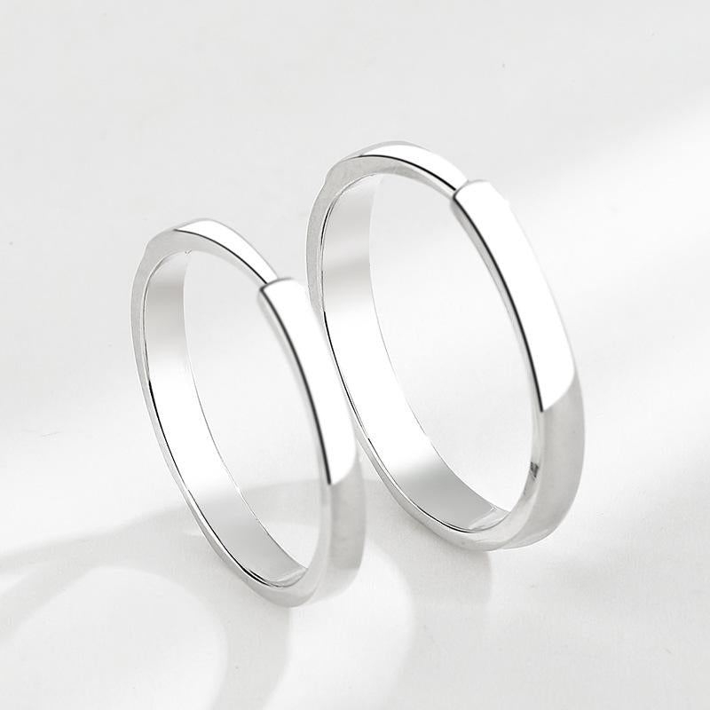 S925 Sterling Silver casual English Letter Couple Ring-557 jewellery  with  meaning(45%)