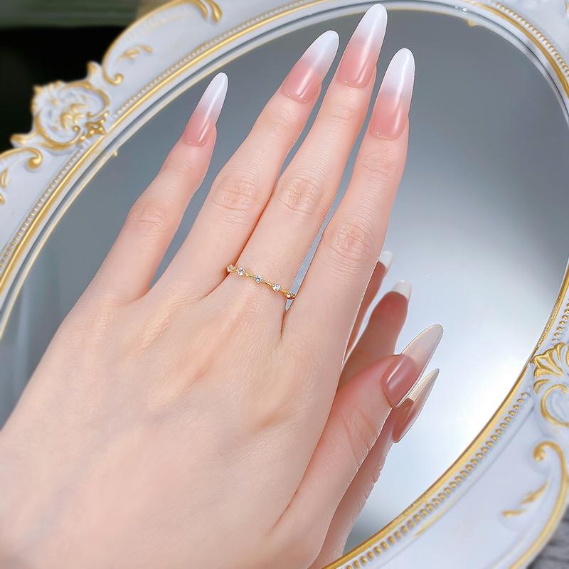 S925 Silver Golden-Plated Band 6A Cubic Zirconia Ring jewellery-116(45%)