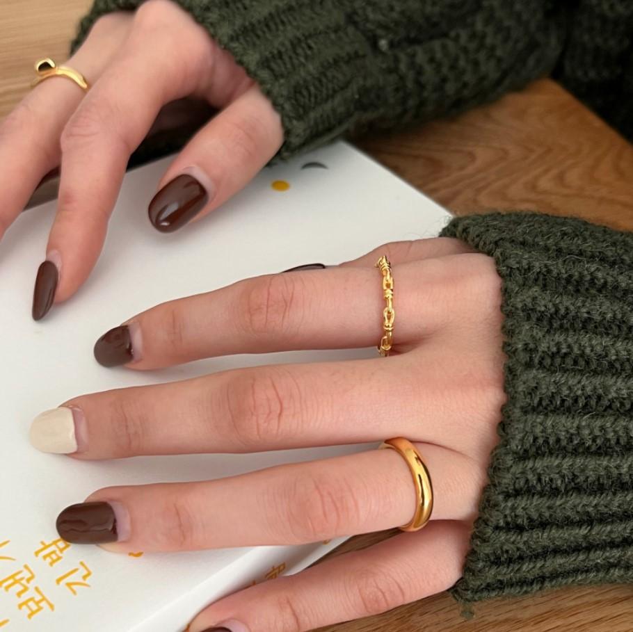 S925 Sterling Silver Threaded Knotted Braided Ring for Women Open -550(45%)