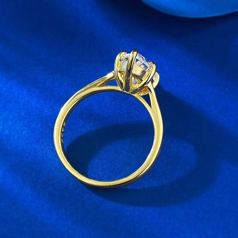 NO.11 S925 Marquise Ring 7*14mm 6A Cubic Zirconia Ring Plain Circle fashion jewelry accessory woman girl promise ring Springtok