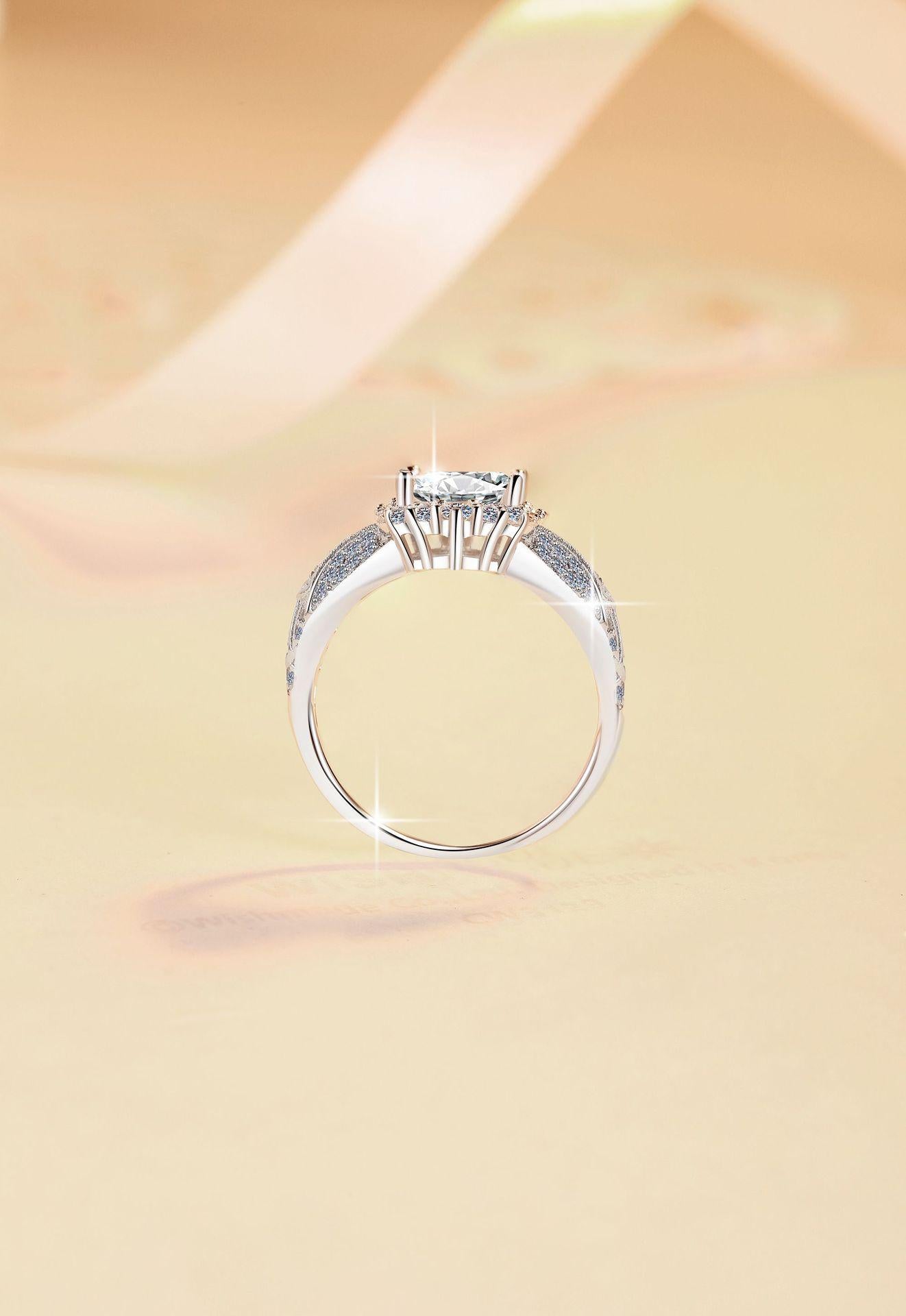 8A Cubic Zirconia S925 Sterling Silver Big Radiant Rectangular Ring 3Carat-446(25%)