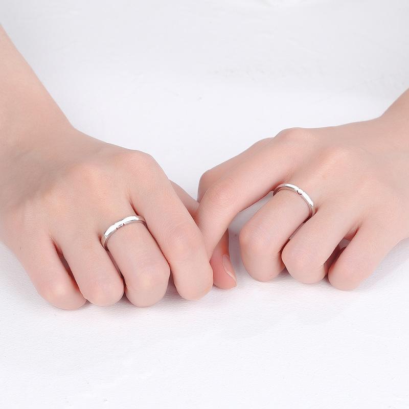 S925 Sterling Silver Love Couple Open Ring-493 weddingring(45%)