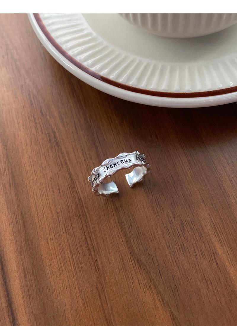 S925 Sterling Silver Articulated French Ring Open Ring -509(45%)