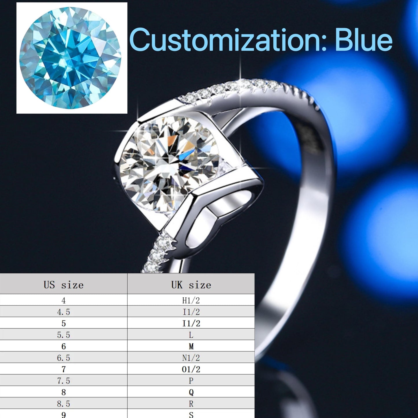 S925 Sterling Silver Angel Kiss Ring Synthetic Moissanite Ring fashion jewelry accessory woman girl promise ring-195(35%)