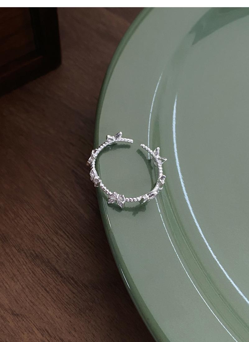 S925 Sterling Silver Three-Dimensional Butterfly Ring Women - 492(45%)