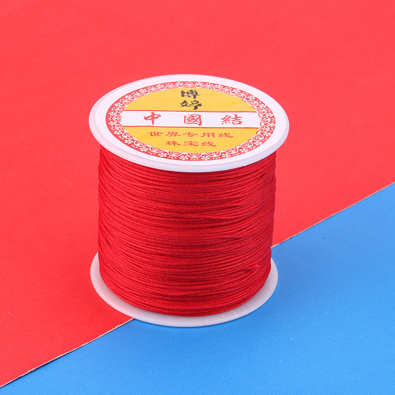 Polyamide Woven Thread，Used for DIY Jewelry（The diameter is 0.8mm/One roll is about 50 meters）