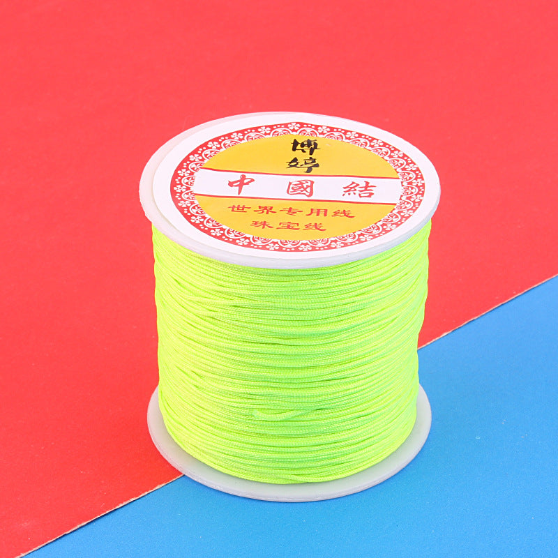 Polyamide Woven Thread，Used for DIY Jewelry（The diameter is 0.8mm/One roll is about 50 meters）