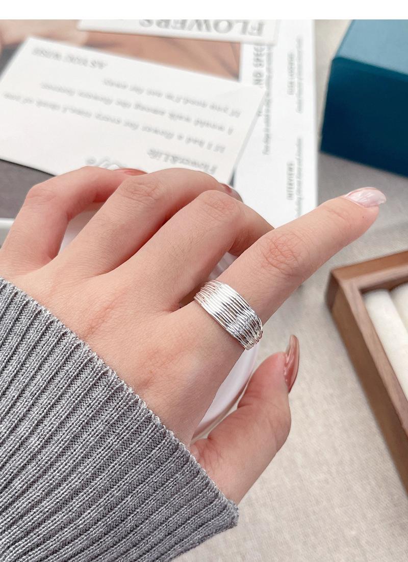 S925 Sterling Silver Multi-layer Ring Women's Open Ring-529(45%)