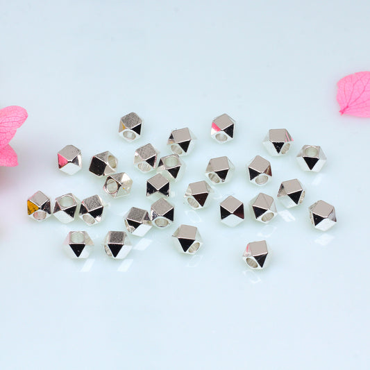 Diamond Shaped Copper Bead For Jewelry DIY，Covered by 14/18K Real Gold