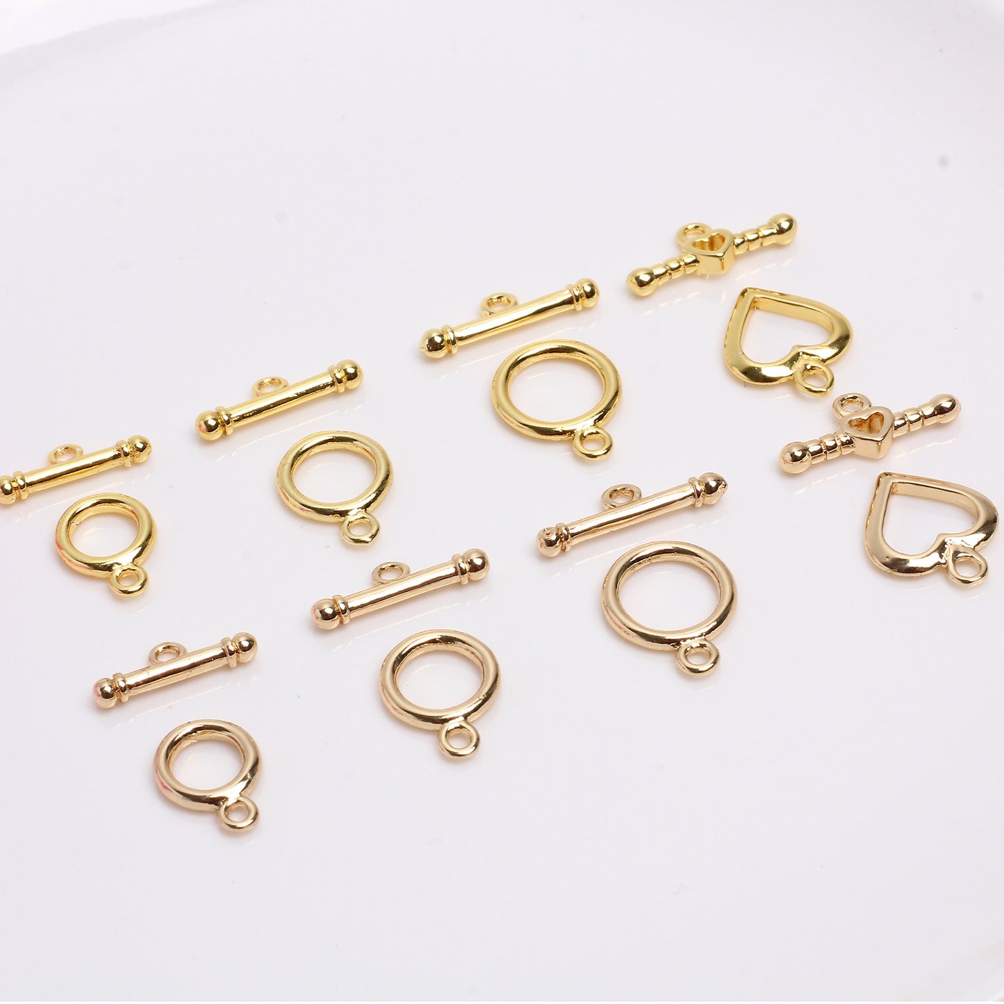 O And T Clasp For Jewelry DIY，Covered By 14/18K Real Gold Or Silver