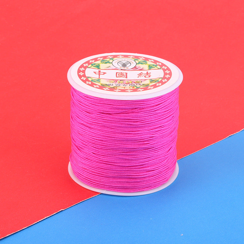 Polyamide Woven Thread，Used for DIY Jewelry（The diameter is 0.8mm/One roll is about 50 meters）