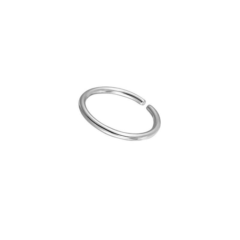 S925 Sterling Silver Simple Minimalist Open Ring for Women - 527(45%)