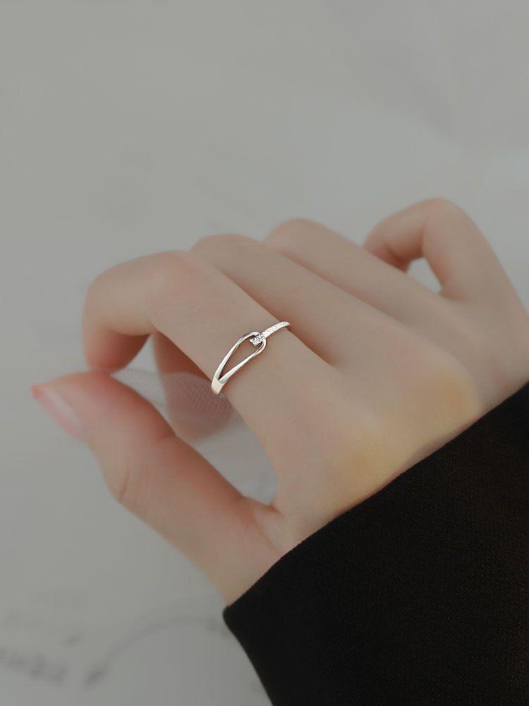 S925 Sterling Silver Rupert's Tears Ring for Women Matte Plain Band Ring -540(45%)