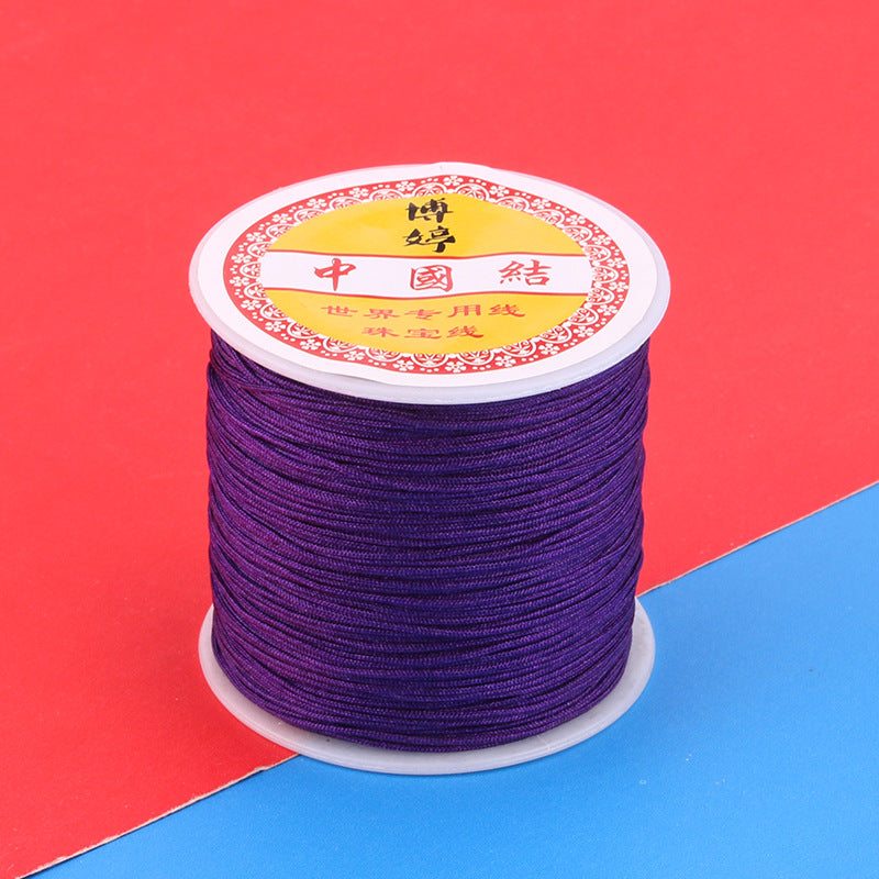 Polyamide Woven Thread，Used for DIY Jewelry（The diameter is 0.8mm/One roll is about 50 meters）