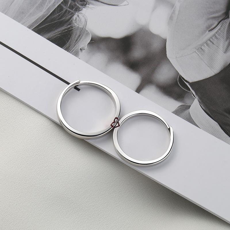 S925 Sterling Silver Love Couple Open Ring-493 weddingring(45%)