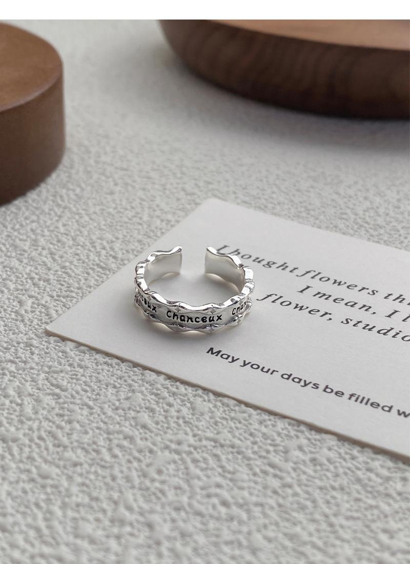 S925 Sterling Silver Articulated French Ring Open Ring -509(45%)