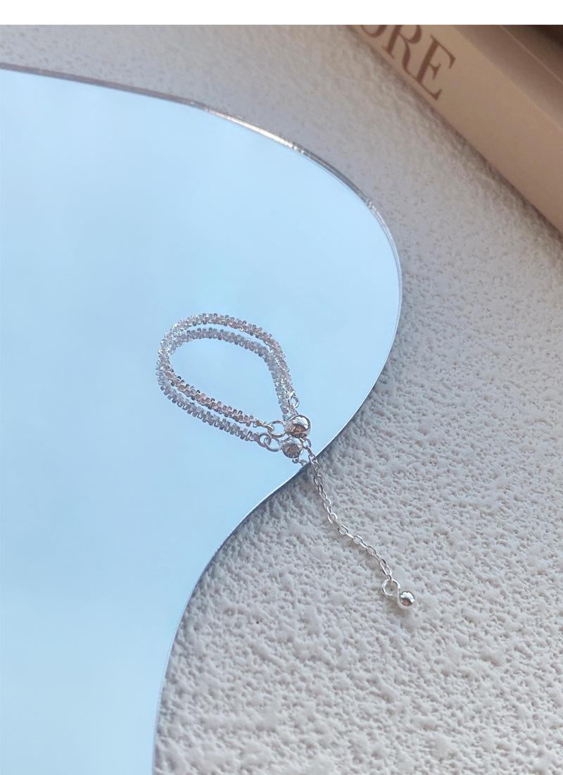 S925 Sterling Silver Sparkling Plain Band Stackable Ring for Women - 504(45%)