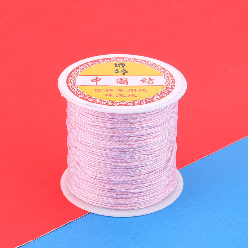 Polyamide Woven Thread，Used for DIY Jewelry（The diameter is 0.8mm/One roll is about 50 meters）