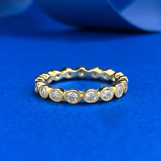 S925 Sterling Silver Pigeon Egg Band 6A Cubic Zirconia Ring jewellery-128(45%)