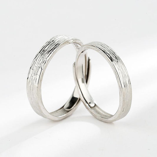 S925 Sterling Silver Couple Rings Pair Ring - 558 weddingring(45%)