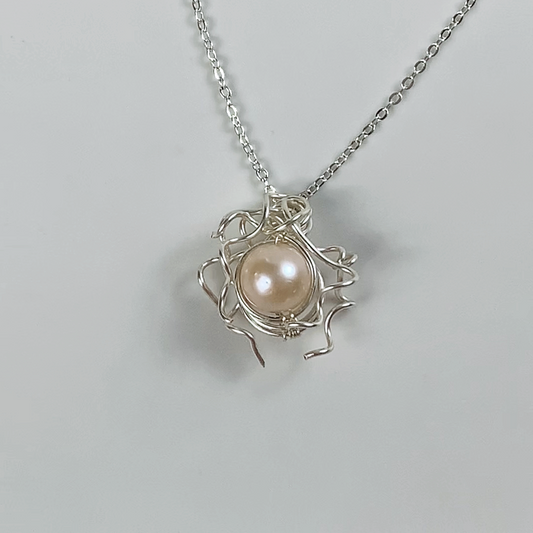 105.  Original Hand-made Edison Pearl Necklace