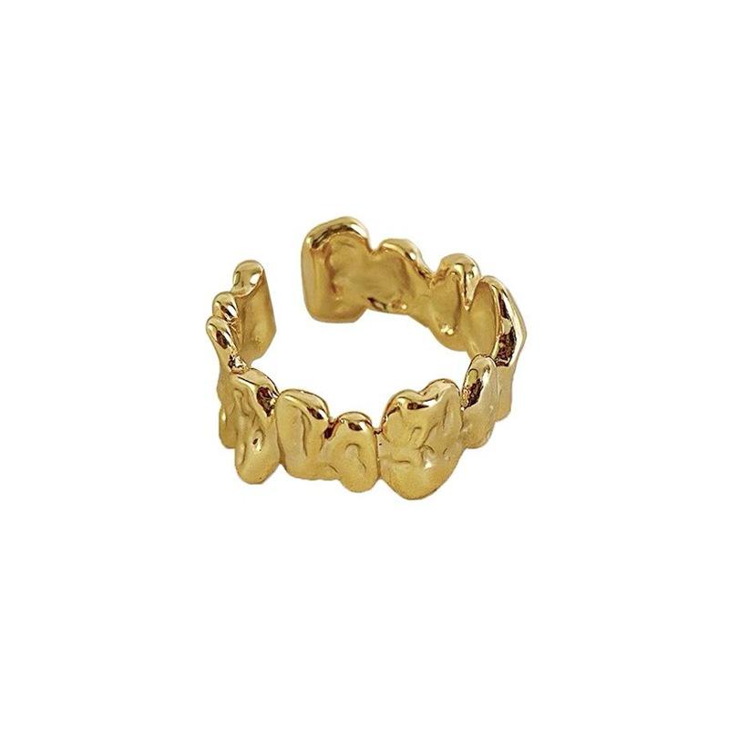 S925 Sterling Silver Irregular Ring Women casual Open Finger Ring -546(45%)