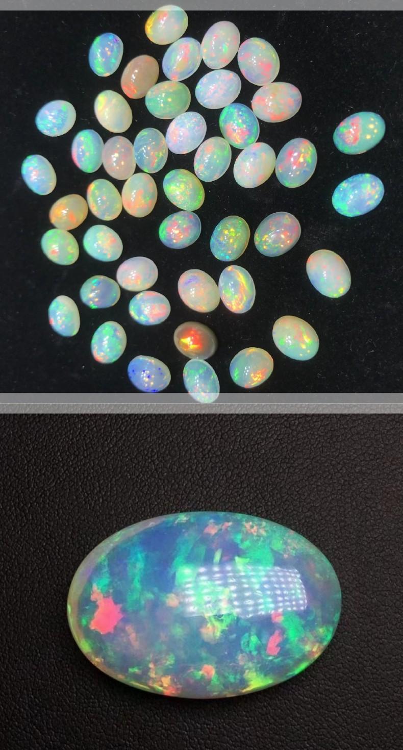 S925 Sterling Silver Ring Opal Stone Ring fashion jewelry accessory woman girl promise ring-254(35%)