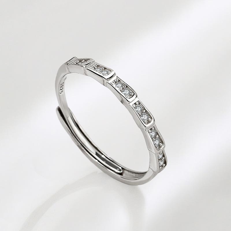 S925 Sterling Silver Simple Couple Ring-531 weddingring(45%)