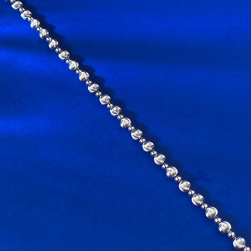 S925 Sterling Silver Cat Eye Beads Bracelet-310(45%)