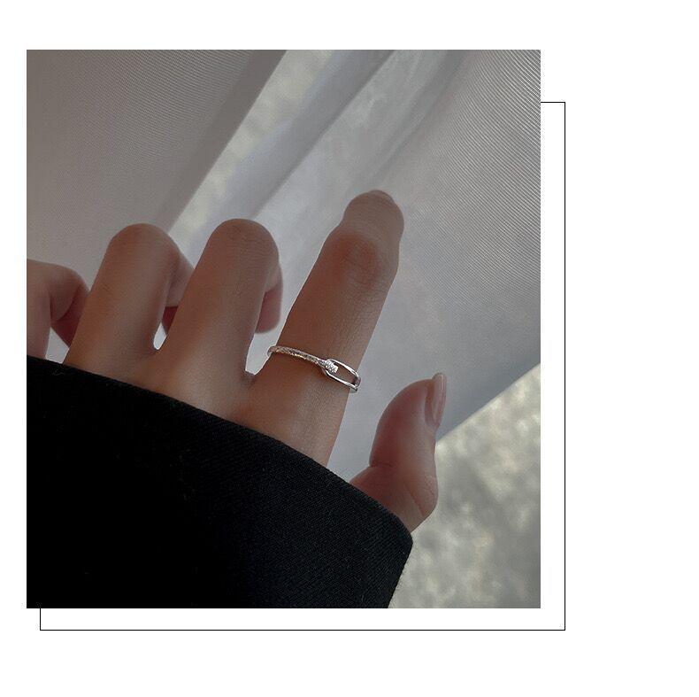 S925 Sterling Silver Rupert's Tears Ring for Women Matte Plain Band Ring -540(45%)