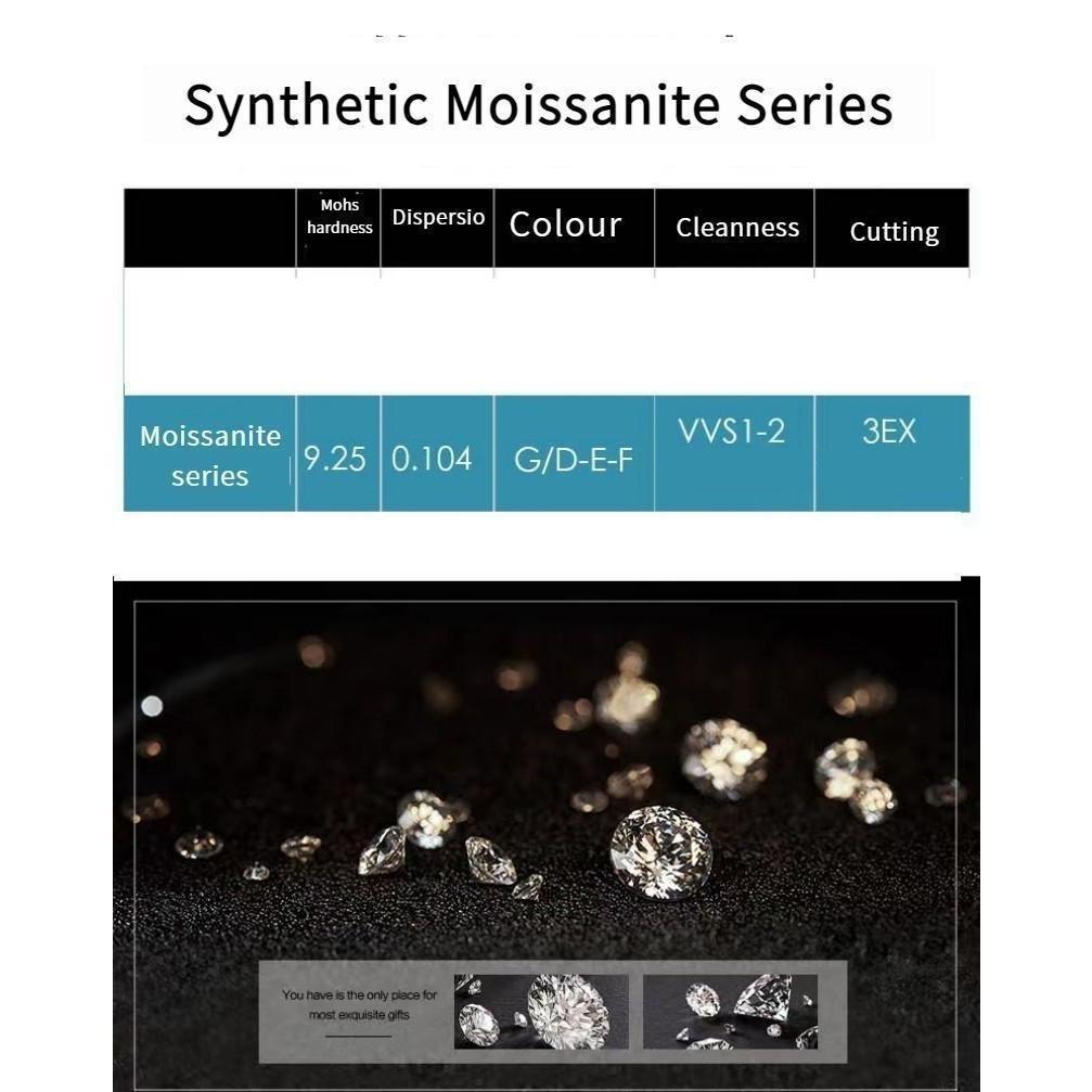 S925 Sterling Silver Starry Sky Wide Ring Synthetic Moissanite Ring fashion jewelry accessory woman girl promise ring-199(35%)