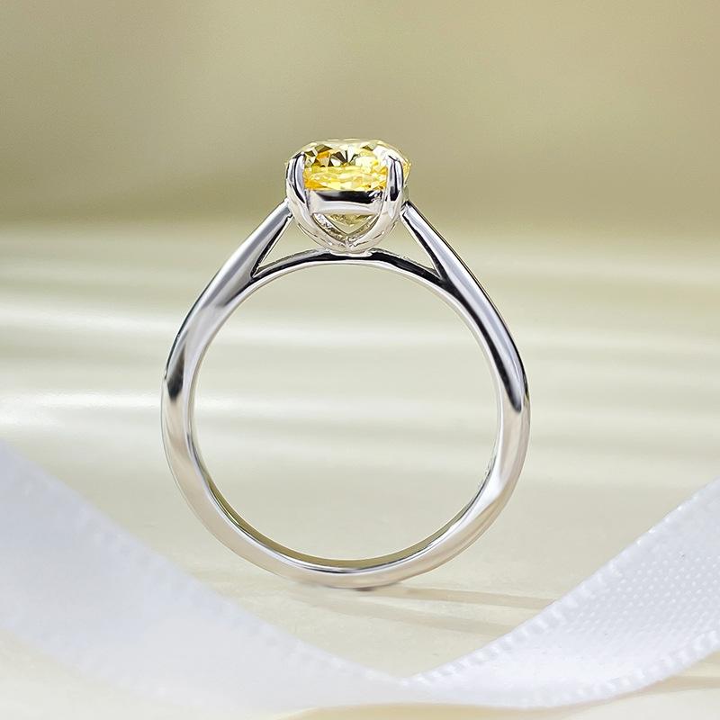 S925 Sterling Silver Cushion Cut Square Ring 6A Cubic Zirconia Ring 1.25Carat-296(35%)