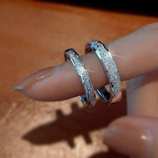 S925 Sterling Silver Plain Band Couple Open Adjustable Rings -629 weddingring(45%)