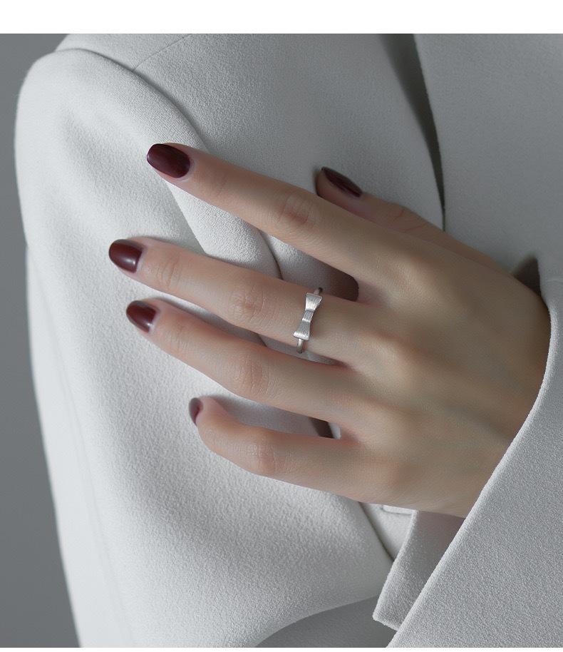 S925 Sterling Silver Girl Bow Ring For Women-541(45%)