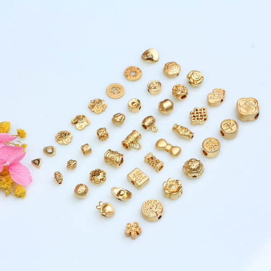 Ancient Gold Receptacle Alloy Sheet For Jewelry DIY，Covered By 14/18K Real Gold Or Silver