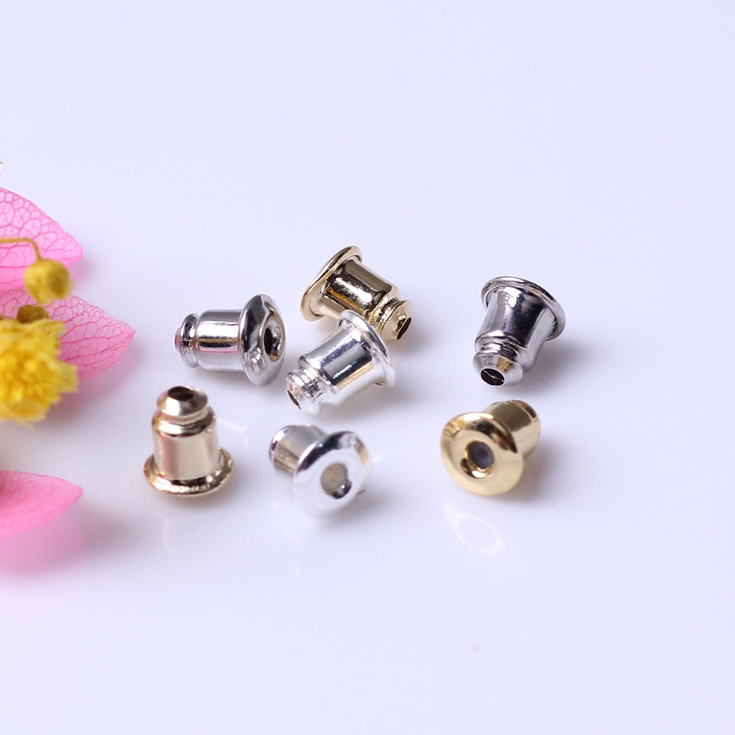 Silicone Ear Plug For Jewelry DIY，Covered By 14/18K Real Gold Or Silver