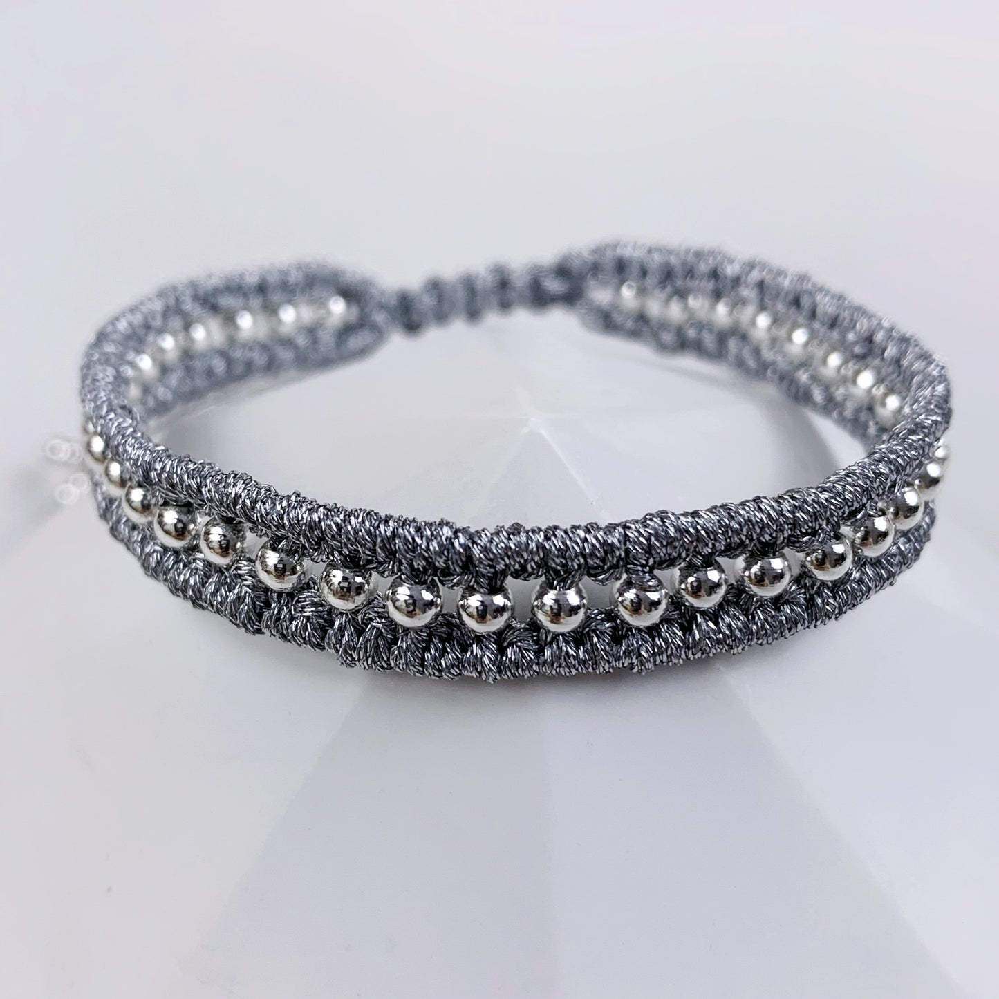 108.  Original hand-knitted bracelet