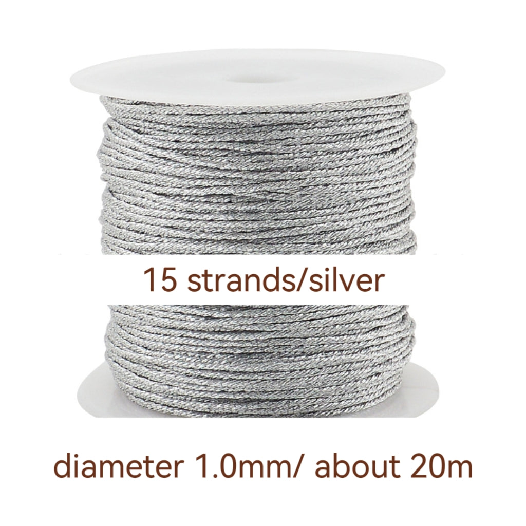 Polyester Woven Thread，Used for DIY Jewelry