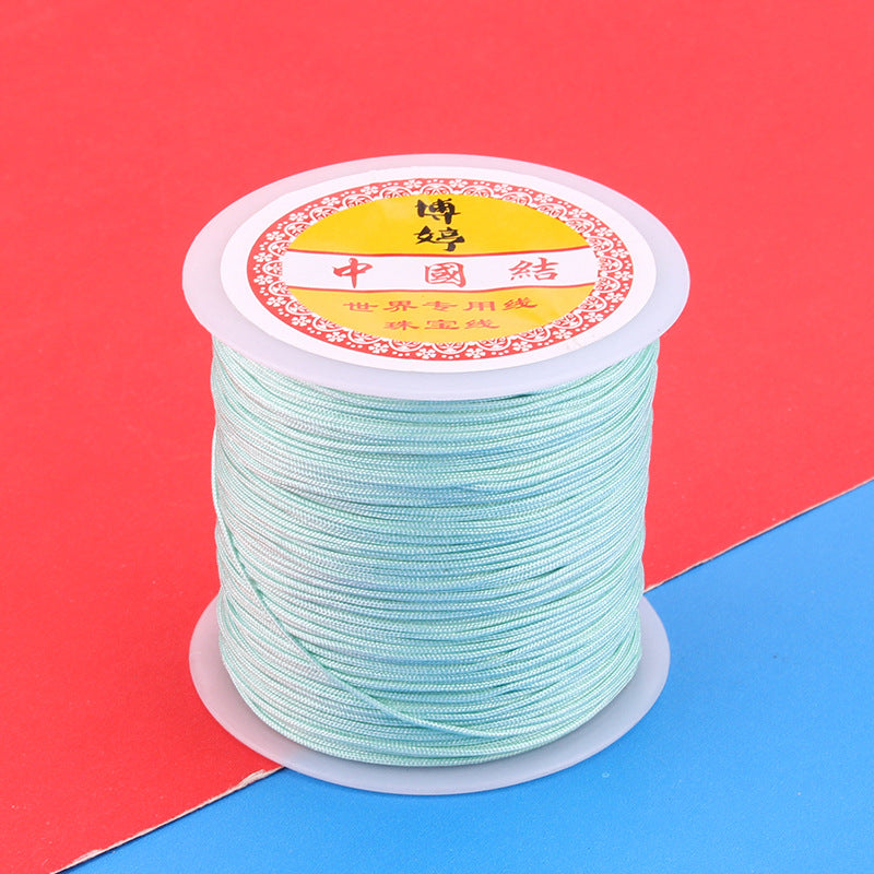 Polyamide Woven Thread，Used for DIY Jewelry（The diameter is 0.8mm/One roll is about 50 meters）